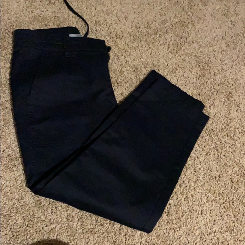 NWOT Vince Black Pants Cropped/Ankle Size 8